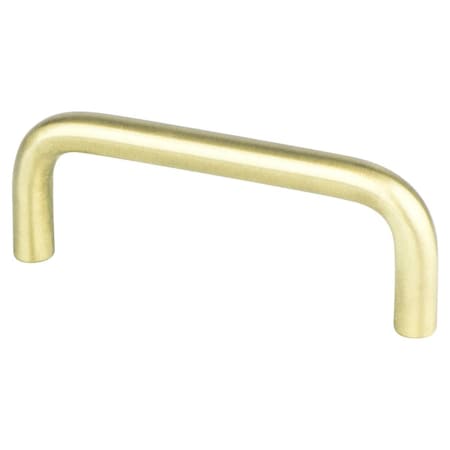 Berenson 3 in. CC Zurich Wire Pull with Satin Brass 6163-2SB-P